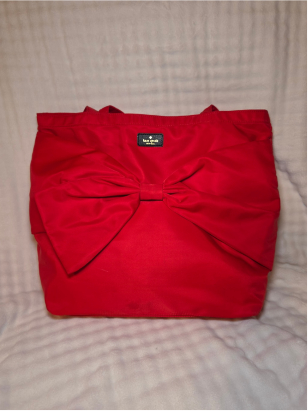 Kate Spade Red Bow Tote Bag - Picture 5 of 8